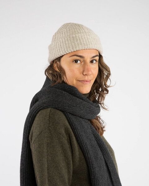 Matona Strickbeanie für Kinder, Frauen und Männer aus Bio-Baumwolle und Lammwolle / Fisherman Beanie