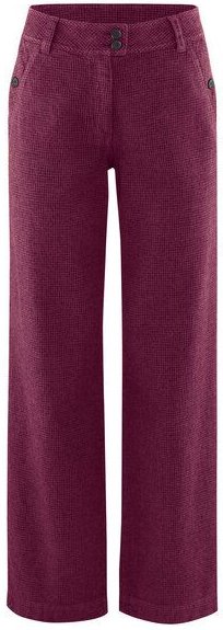 HempAge Damenhose mit Pepita-Muster Hanf/Biobaumwolle