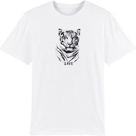 Human Family Bio Herren Rundhals T-Shirt "Spark - Tiger"