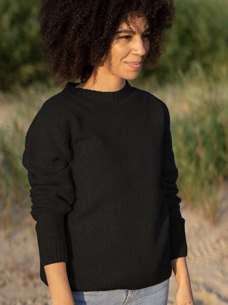 FUXBAU Frauen Merino Strickpullover