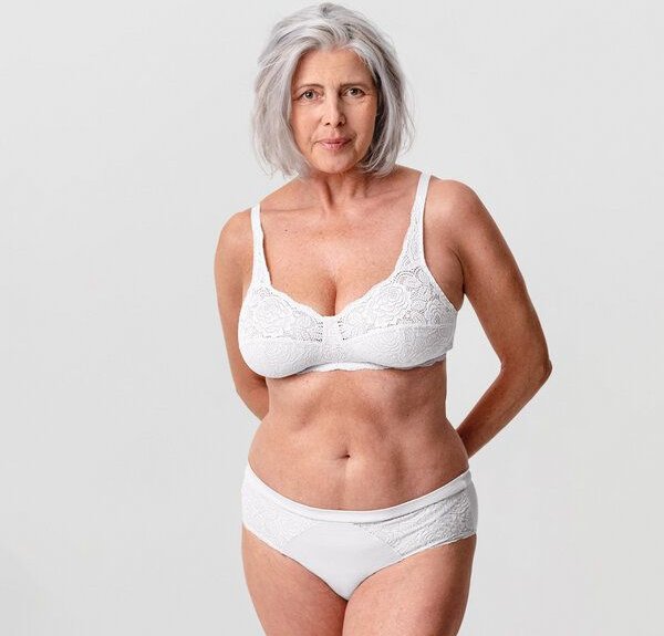 erlich textil Paula bügelloser BH mit Spitze aus Polyamid, made in Europe