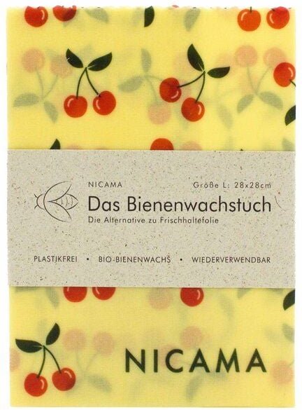 NICAMA Bienenwachstuch "Knackige Kirsche"
