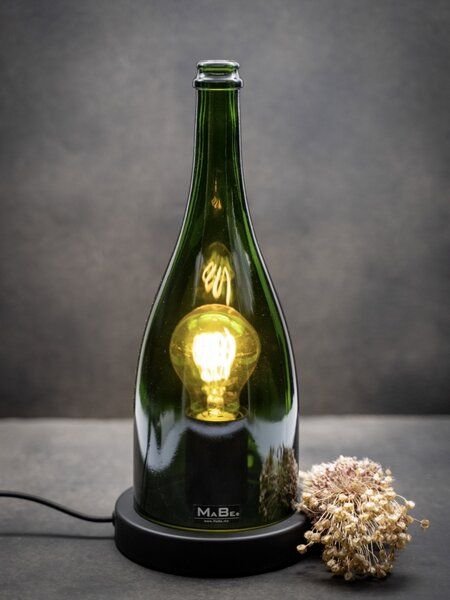 MaBe TischLeuchte 2in1 Bordeaux 1,5l Sekt