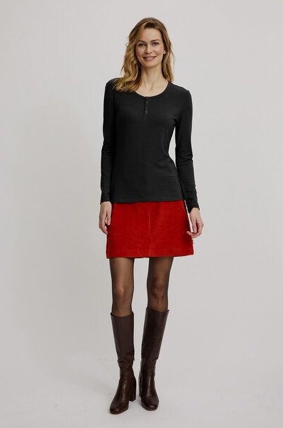 TRANQUILLO Henley-Shirt aus Tencel (W25BAS11)