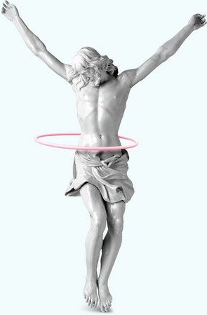 Photocircle Wandbild / Kunstdruck / Poster / Leinwand - Hula Hoop Jesus