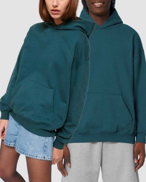 YTWOO Oversized Unisex Hoodie mit Kängurutasche, Dry, nachhaltig, Bio-Baumwolle