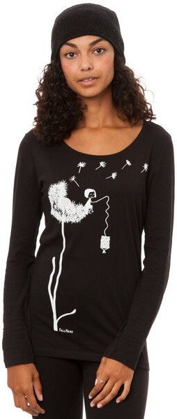 FellHerz Damen Longsleeve Pusteblume Bio Fair