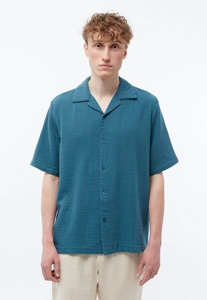 Givn Berlin Bowling-Shirt GBLUCA relaxed aus Bio-Baumwoll Musselin