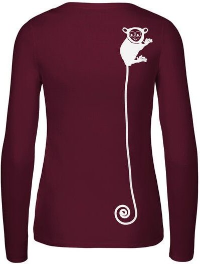 HANDGEDRUCKT "Teeny Weeny Goblin" Frauen Longsleeve aus reiner Biobaumwolle (kbA)