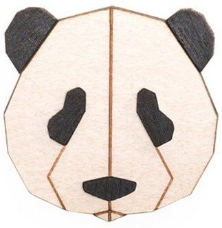 BeWooden Brosche aus Holz - Panda | Mode Schmuck