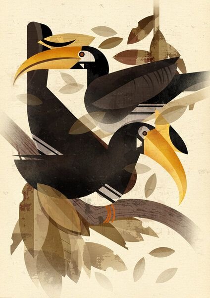 Photocircle Poster / Leinwandbild - Nashornvogel