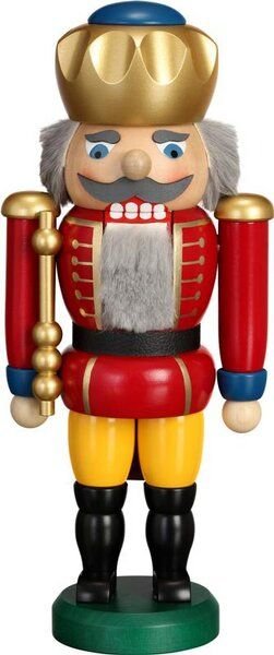 Seiffener Volkskunst eG Nussknacker 25 cm König aus dem Erzgebirge 3 Farben wählbar