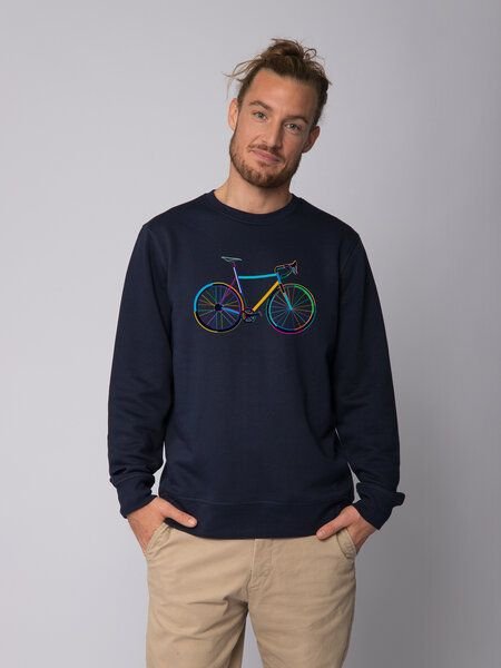 watapparel Sweatshirt Unisex Fahrrad by night