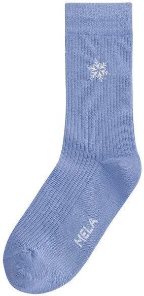Gerippte Socken Stickerei 1er Pack | von MELA | Fairtrade & GOTS zertifiziert