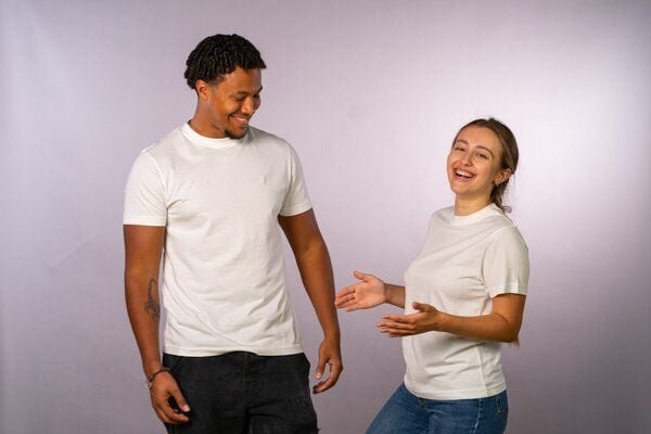 FaRev 2er Pack T-Shirts in weiß. GOTS & Fairtrade zertifiziert.