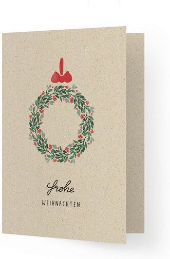 matabooks® A6 Grußkarte/Klappkarte aus nachhaltigem Graspapier