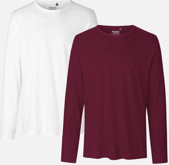 Neutral® Neutral Doppelpack Long Sleeve Shirt Herren - Bio-Baumwolle
