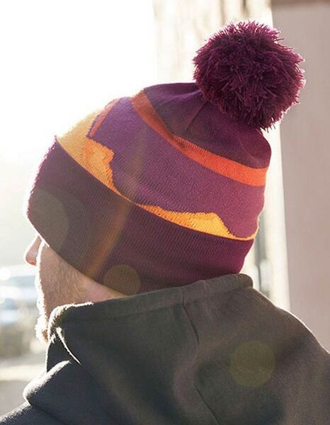 Bommelmütze Beanie Pom Pom Beechfield Mountain Peaks Pudelmütze Mutsch