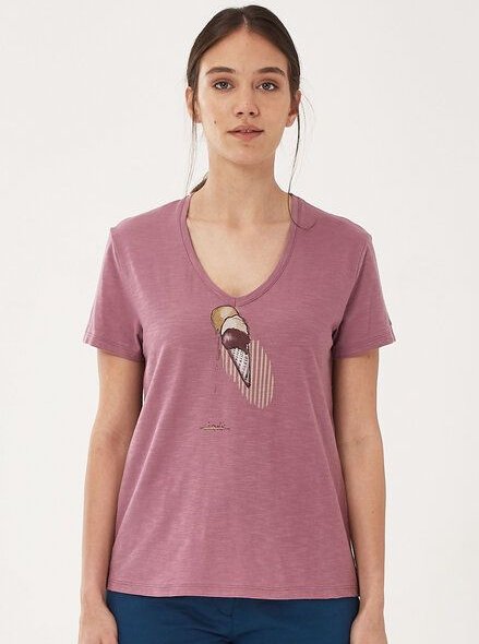 ORGANICATION T-Shirt aus Bio-Baumwolle mit Eis-Print