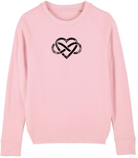 Human Family Bio Damen Rundhals Sweatshirt "Feel - Endless Love" - in 7 Farben