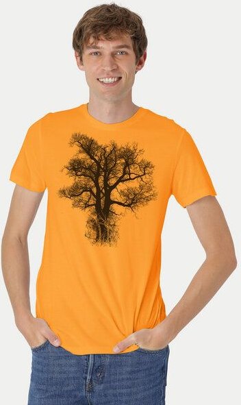 Thumbnail - Peaces.bio - handbedruckte Biomode Bio-Herren-T-Shirt Chestnut