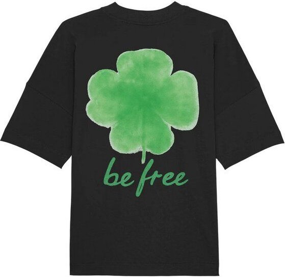 be free shoes LUCK - Kleeblatt Organic Oversize Shirt