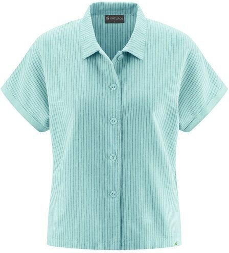 HempAge Kurzarm-Bluse Hanf/Biobaumwolle