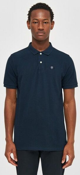 KnowledgeCotton Apparel Polo T-Shirt - Basic Badge - aus Bio-Baumwolle