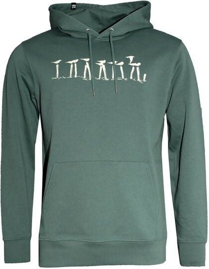 Thumbnail - FÄDD Herren Sweatshirt Hoodie aus Bio-Baumwolle "Vollpfosten" Grün