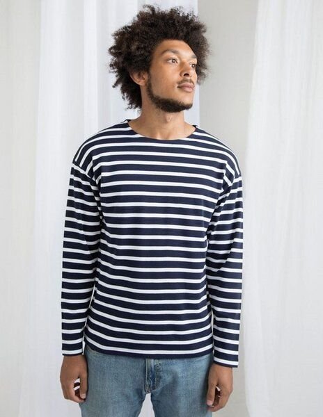 Mantis Damen / Herren Unisex Langarm Shirt Striped