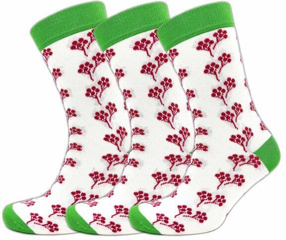 BLS Organic 3er Pack GOTS zertifiziert 98 % Bio-Baumwolle SMALL FLORAL design