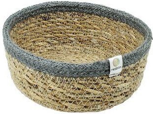 reSpiin Veganer Aufbewahrungskorb klein aus Jute und Seegras Ø 15cm