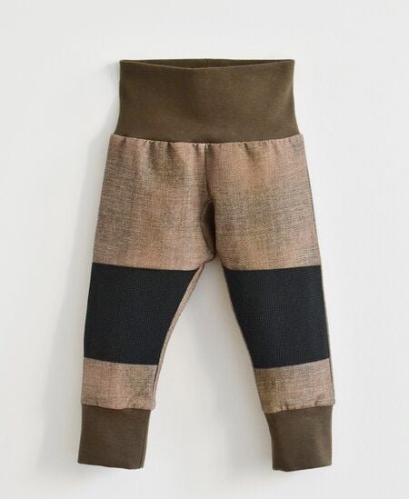 Babbily Robuste Kinderleggings mit verstärkten Knien - mitwachsend. Jeans Optik