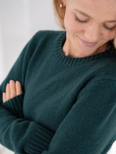 FUXBAU Frauen Merino Strickpullover