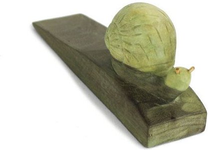 Mitienda Shop Türstopper aus Holz Schnecke