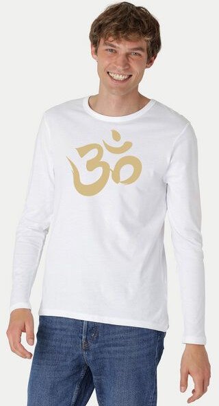 Peaces.bio - handbedruckte Biomode Bio-Herren-Langarmshirt "OM"