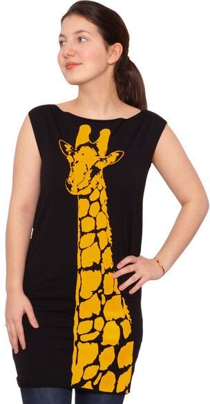 HANDGEDRUCKT "Stefanie la Girafe" Bio-Kleidchen