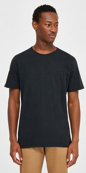 KnowledgeCotton Apparel Herren Basic Tee "AGNAR" - GOTS/Vegan