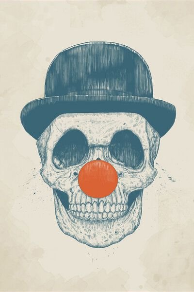 Photocircle Poster / Leinwandbild - Dead clown