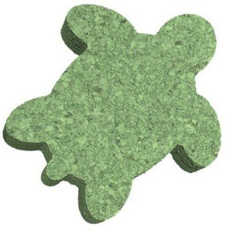 Korxx Spielzeug-Schildkröte aus Kork-grün