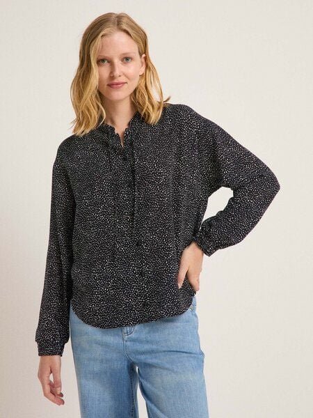 LANIUS Bluse Print Dots aus LENZING ECOVERO