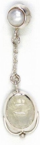 El Puente Anhänger aus 925er Silber mit Süßwasserperle