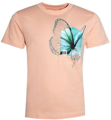 FÄDD Kinder T-Shirt Rundhals Bio-Baumwolle "Butterfliege BT Kidz" Orange
