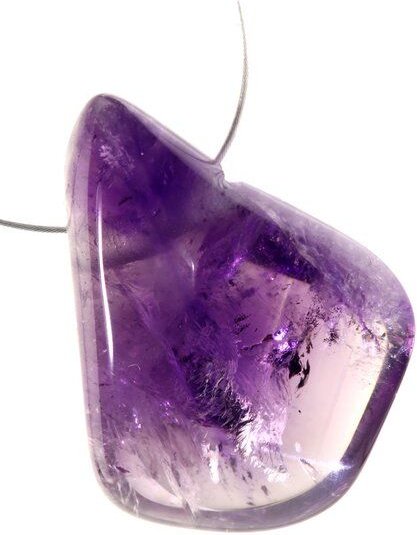 OneWorldMinerals Amethyst Edelstein, Schmuckanhänger, gebohrt