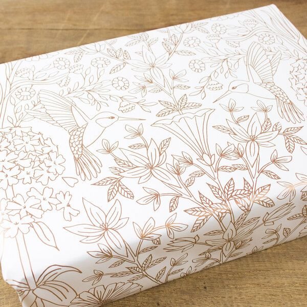 Bow & Hummingbird Geschenkpapier Flower Garden