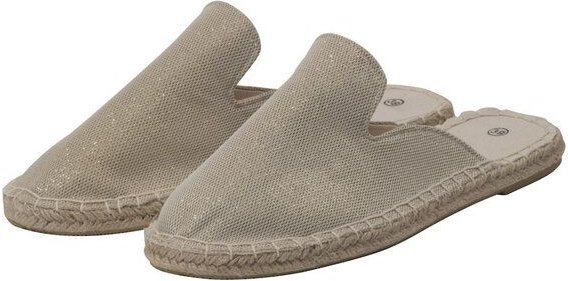 Japanwelt Espadrilles Damen Espadrilles Canvas Pantoffeln Glitzer Leinen Sommerlatschen