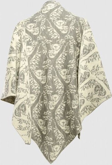 LANARTO slow fashion Stola, dreieckiges Schultertuch Koala aus 100% mulesingfreier Merinowolle Feinstrick made in german...