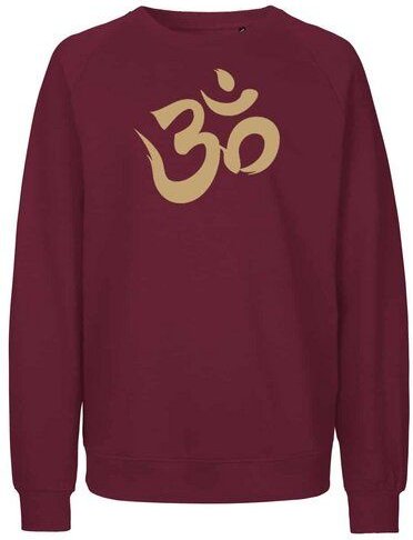 Peaces.bio - handbedruckte Biomode Bio Damen Sweatshirt Loose Fit Om