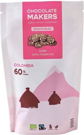 El Puente Schokoladentaler 60% mit Haselnüssen & Meersalz