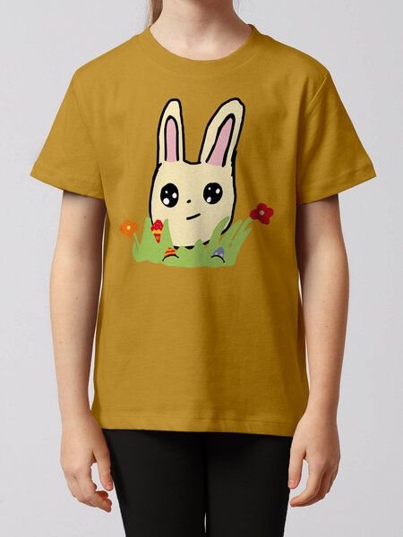 watabout.kids T-Shirt Kinder Osterhase mit Blumen